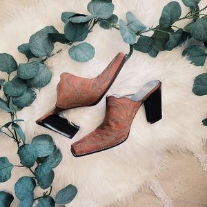 Donald Pliner Western Collection Mules